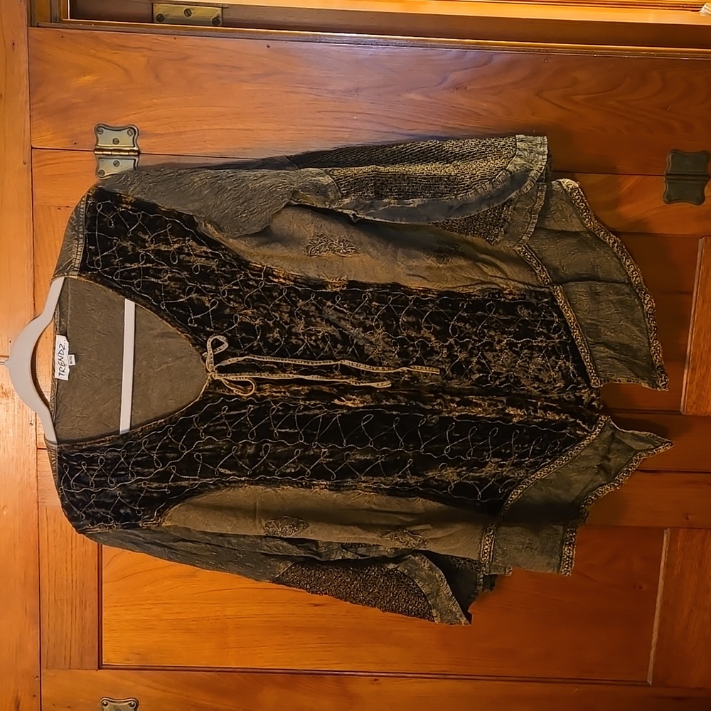 Vintage 80s Trendz Ladies Top - Hippie Style Size XL/XXL